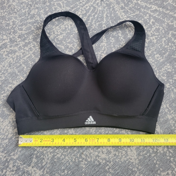 Adidas Supportive Sports Bra in Black - Picture 4 of 7